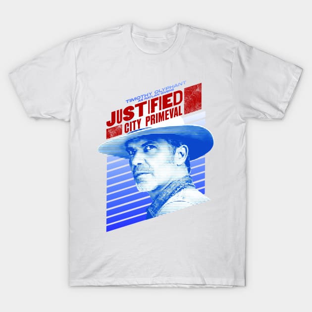 Justified: City Primeval Timothy Olyphant as Raylan Givens T-Shirt by ironpalette
